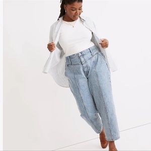 NWT Madewell Balloon Jeans in Verner Wash: Seamed Edition